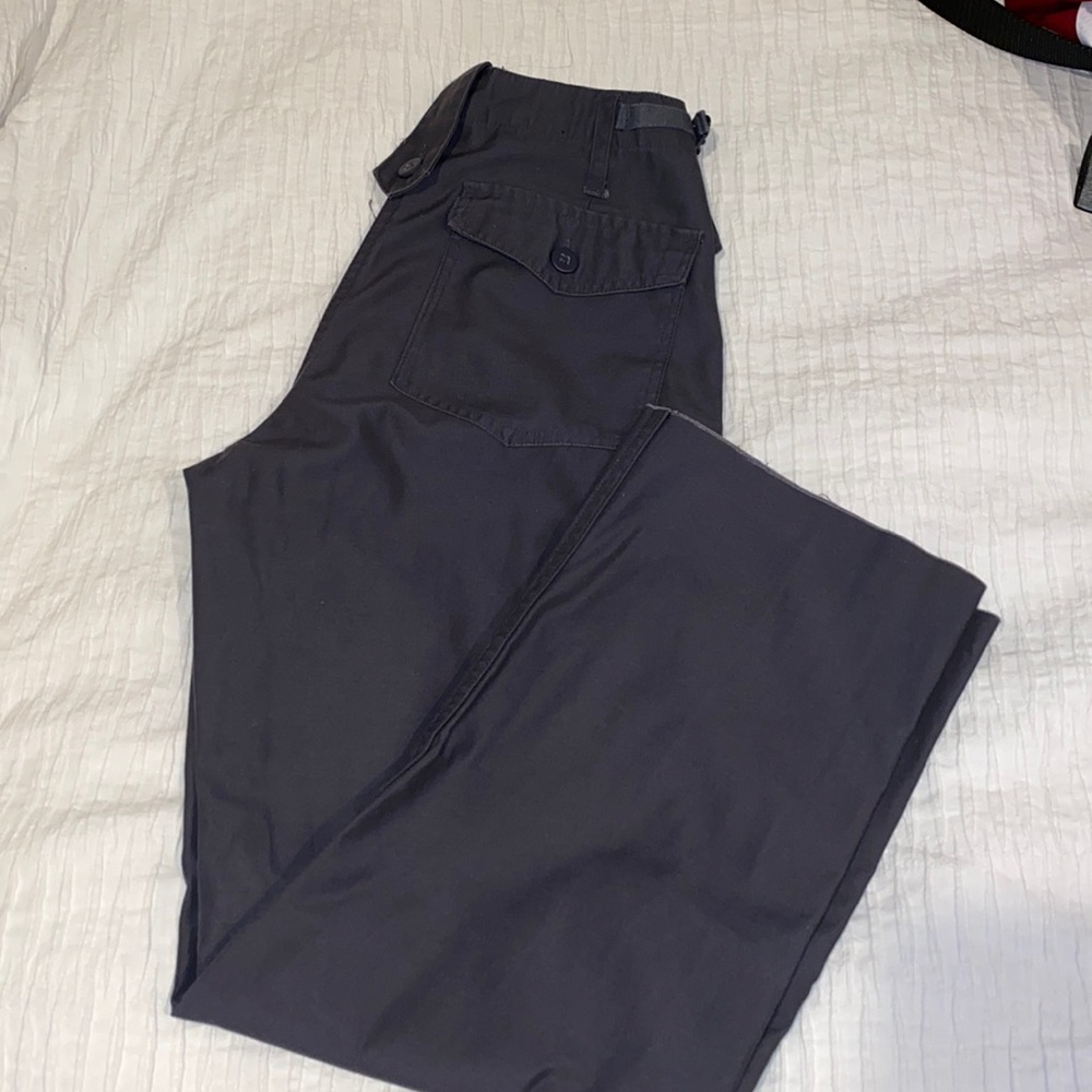 Gray cargo pants